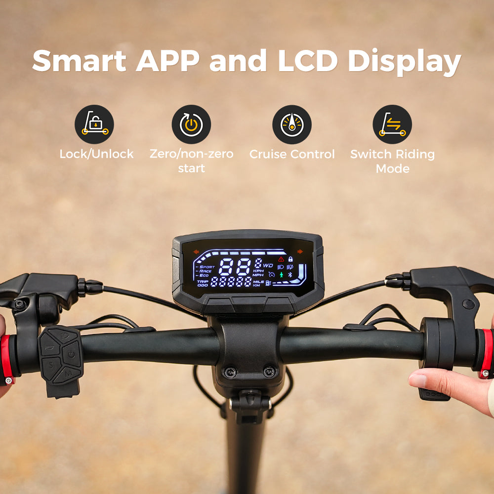 iScooter iX7 Pro 60 km/h Dual Motor Adult Electric Scooter | 2000W | 80 km Range Folding Off-Road E-Scooter