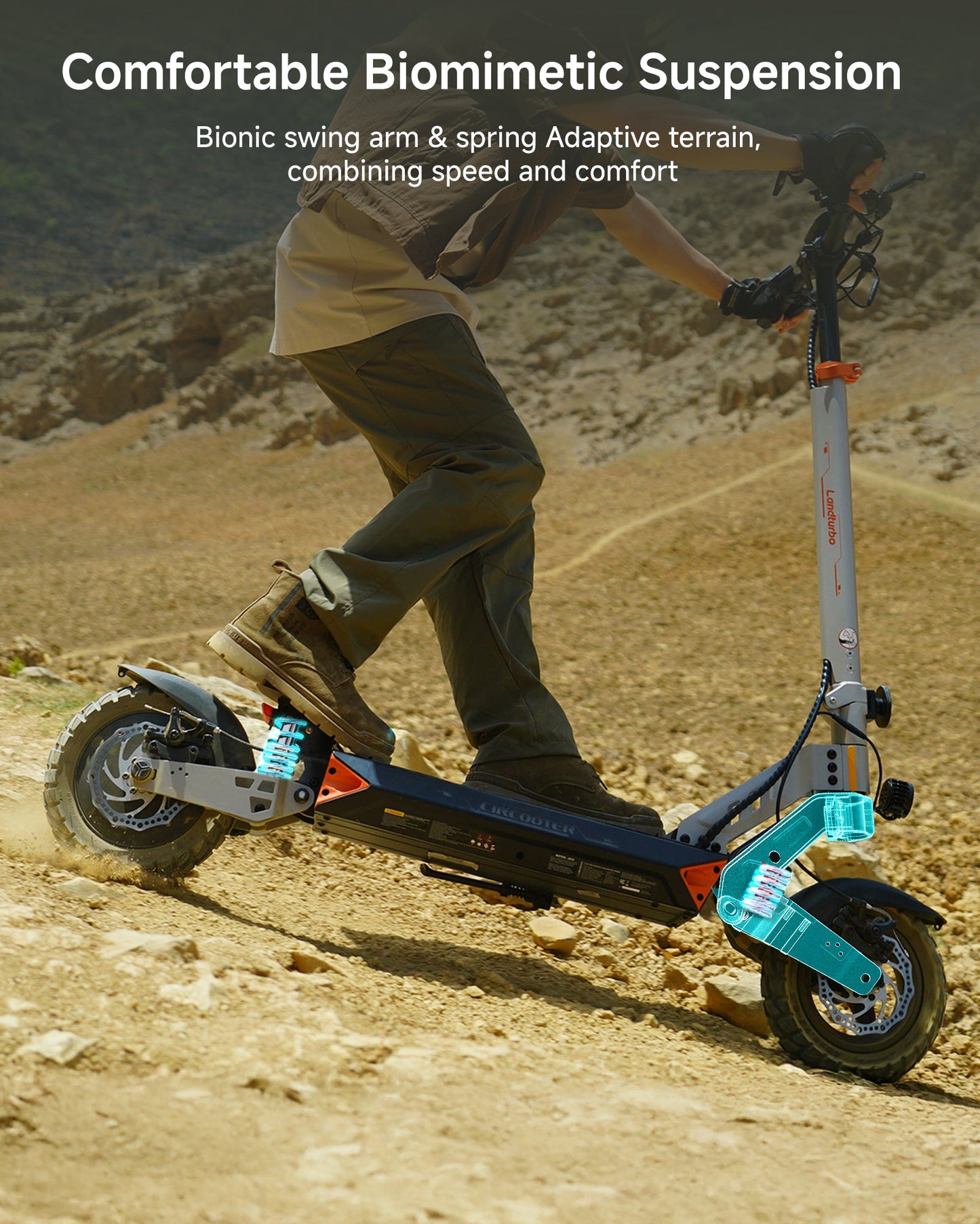 Circooter Landturbo Pro (48V) 1500w Multi-Purpose Electric Scooter