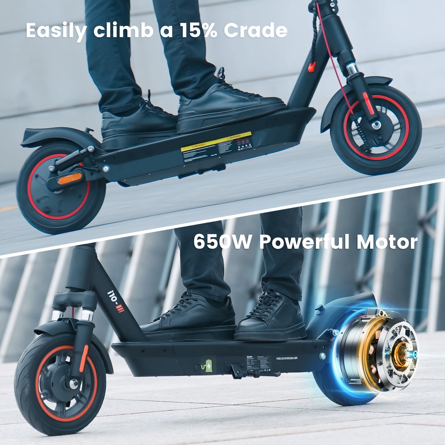 iScooter i10 (42V) 650w Commuter Electric Scooter