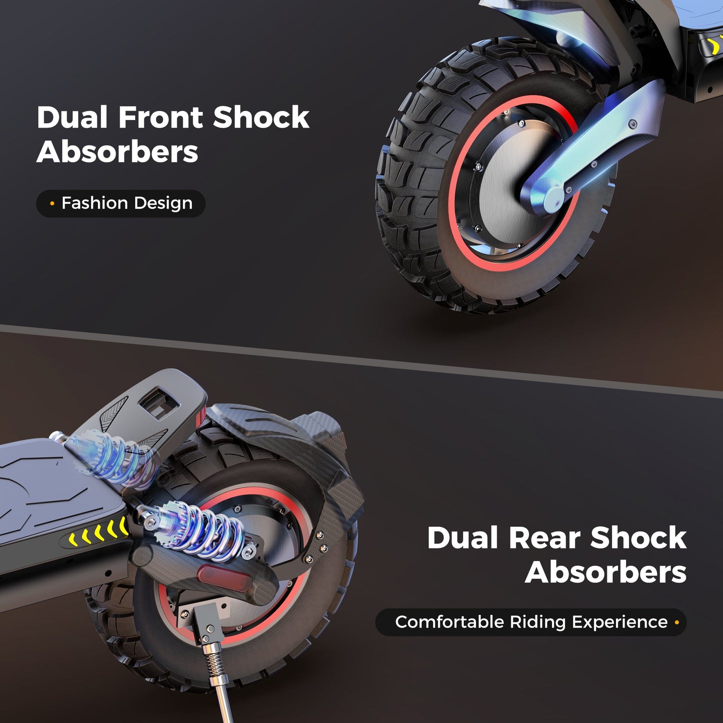 iScooter iX7 Pro 60 km/h Dual Motor Adult Electric Scooter | 2000W | 80 km Range Folding Off-Road E-Scooter