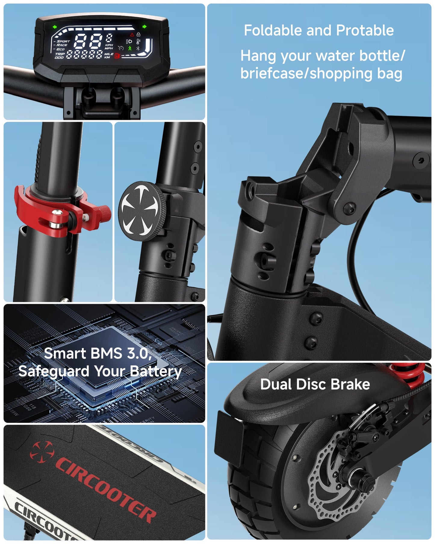 Circooter Landturbo Pro (48V) 1500w Multi-Purpose Electric Scooter