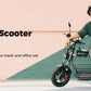 iScooter DX5 55 KM/H Seated Adult Electric Cargo Scooter | 1500W | 72 KM Range | 15" Tires | Long Range E-Scooter