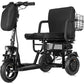 MotoTec (48V) 700w Lithium Black Folding Dual Motor Electric Mobility Trike