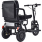 MotoTec (48V) 700w Lithium Black Folding Dual Motor Electric Mobility Trike