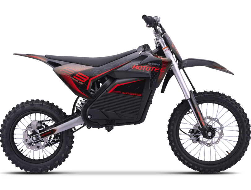 MotoTec Pro 50MPH (72V) 5000w Lithium Electric Dirt Bike