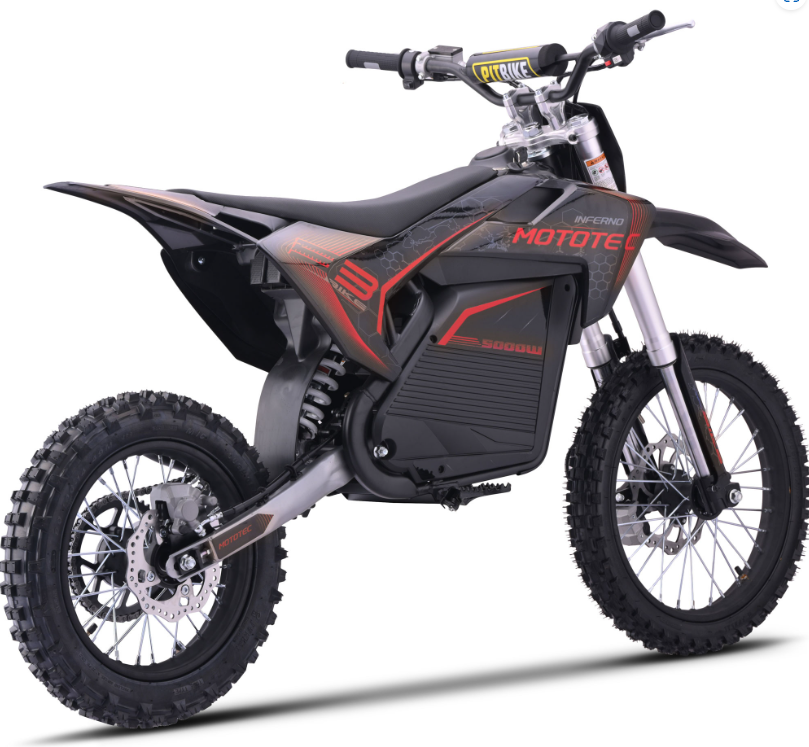 MotoTec Pro 50MPH (72V) 5000w Lithium Electric Dirt Bike