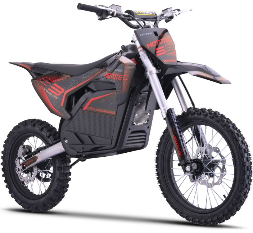 MotoTec Pro 50MPH (72V) 5000w Lithium Electric Dirt Bike