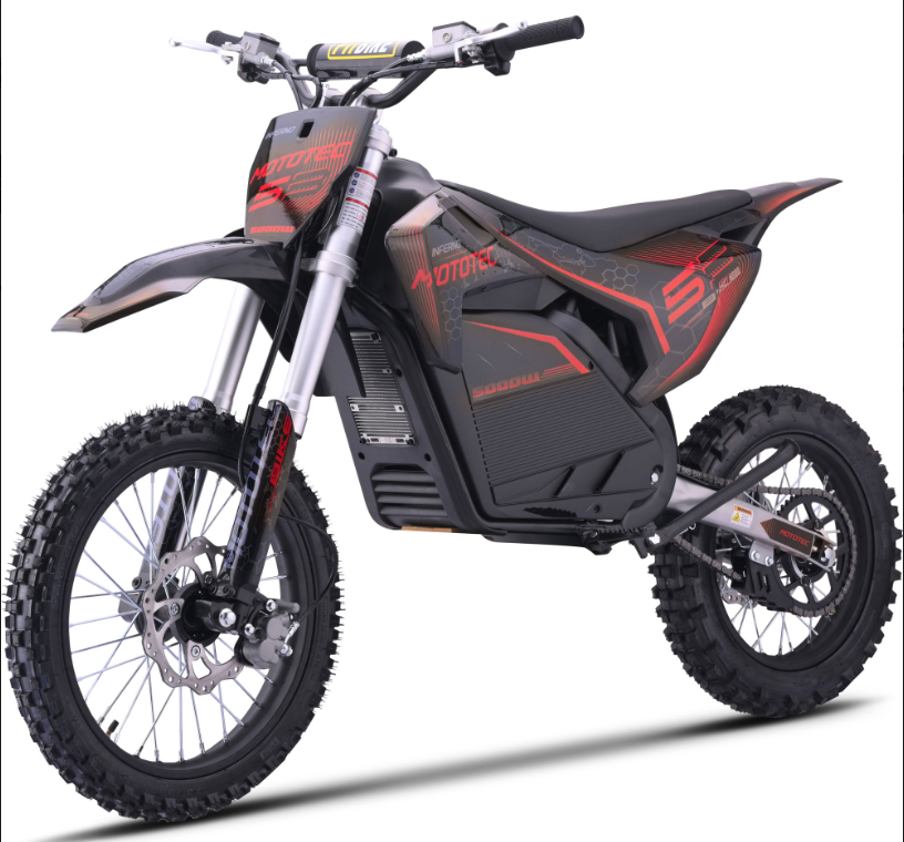 MotoTec Pro 50MPH (72V) 5000w Lithium Electric Dirt Bike