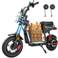 isinwheel H7 56 KM/H Seated Adult Electric Commuting Scooter | 1500W | 69 KM Range | 15" Tires | Long Range E-Scooter
