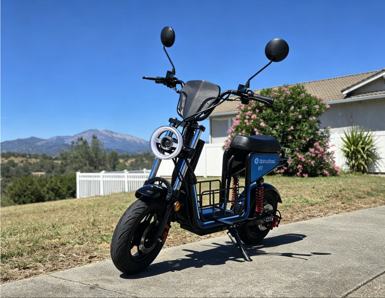 isinwheel H7 56 KM/H Seated Adult Electric Commuting Scooter | 1500W | 69 KM Range | 15" Tires | Long Range E-Scooter