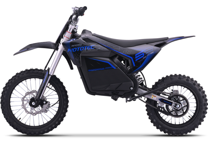MotoTec Pro 50MPH (72V) 5000w Lithium Electric Dirt Bike