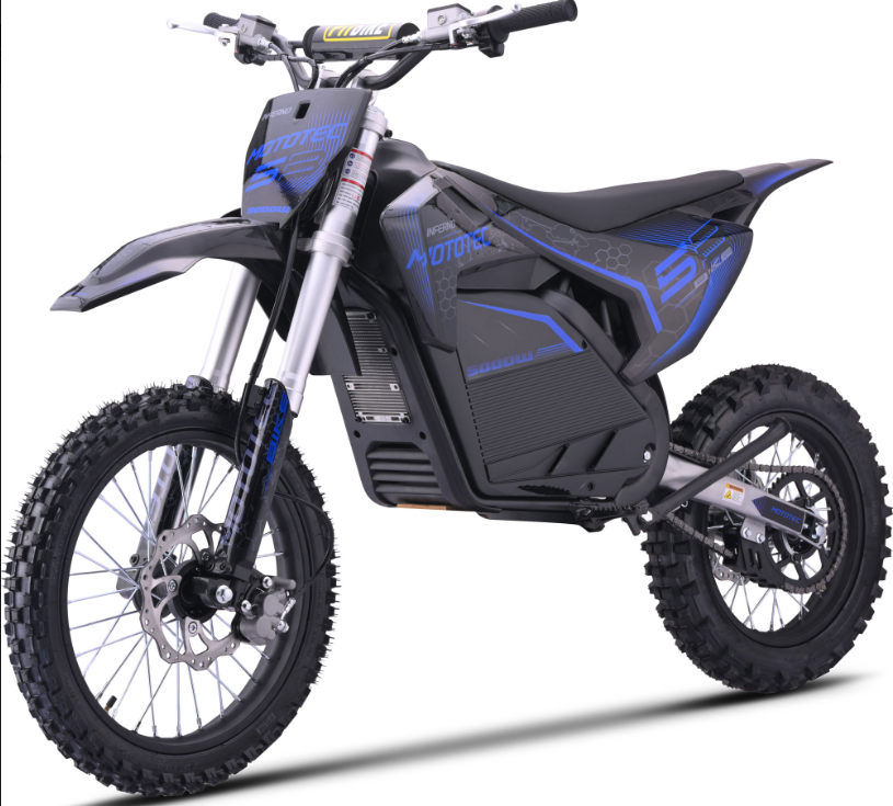 MotoTec Pro 50MPH (72V) 5000w Lithium Electric Dirt Bike