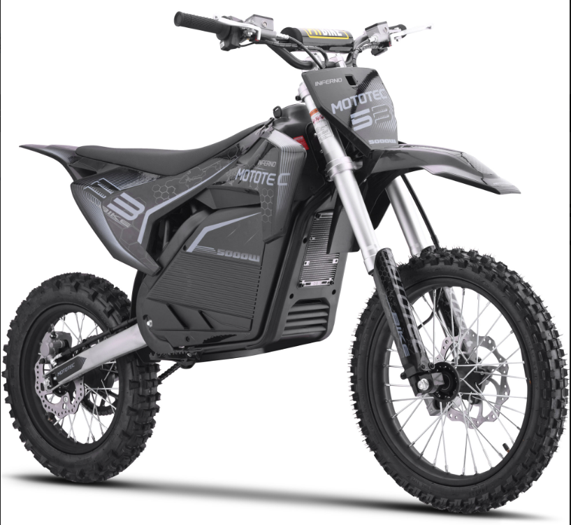 MotoTec Pro 50MPH (72V) 5000w Lithium Electric Dirt Bike