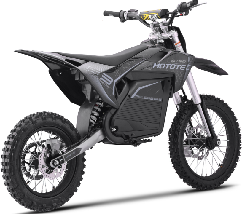 MotoTec Pro 50MPH (72V) 5000w Lithium Electric Dirt Bike