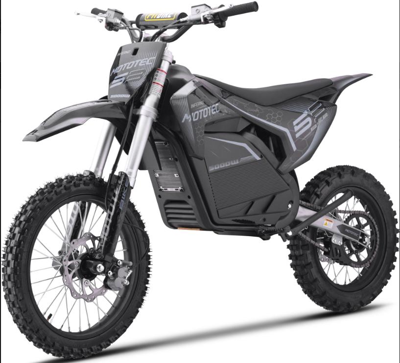 MotoTec Pro 50MPH (72V) 5000w Lithium Electric Dirt Bike