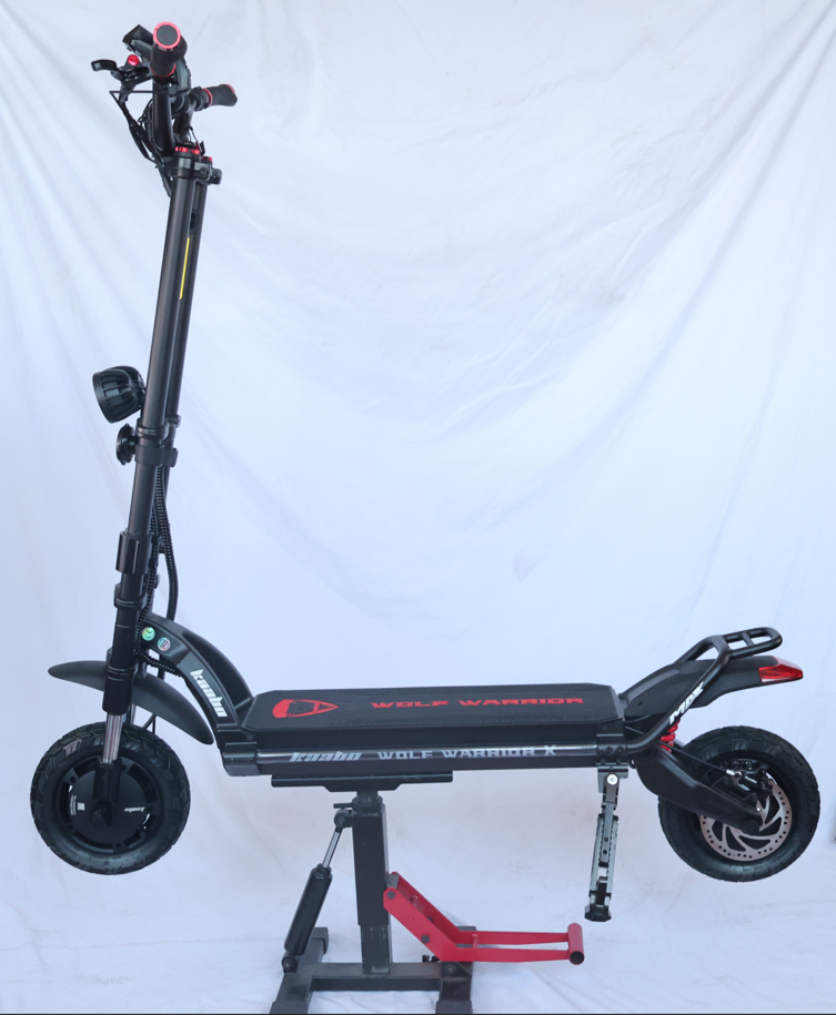 Kaabo Wolf Warrior X Max 44 MPH Dual Motor Adult Electric Scooter | 4000W Peak | 56 Mile Long Range Dual Stem NFC Key Lock E-Scooter