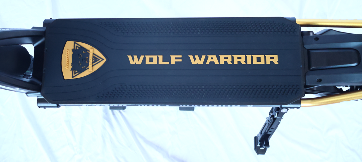 Kaabo Wolf Warrior X Max 44 MPH Dual Motor Adult Electric Scooter | 4000W Peak | 56 Mile Long Range Dual Stem NFC Key Lock E-Scooter