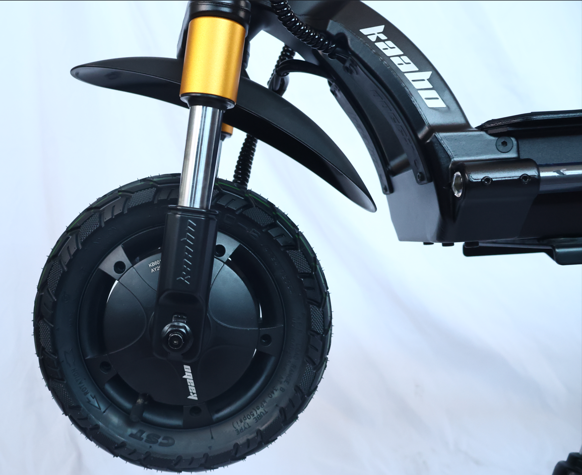 Kaabo Wolf Warrior X Max 44 MPH Dual Motor Adult Electric Scooter | 4000W Peak | 56 Mile Long Range Dual Stem NFC Key Lock E-Scooter