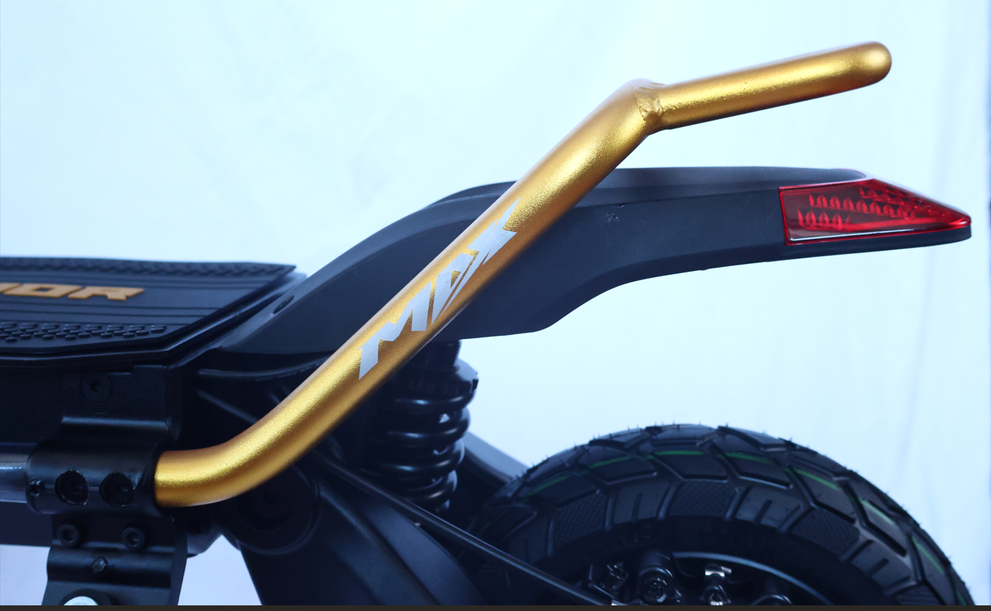 Kaabo Wolf Warrior X Max 44 MPH Dual Motor Adult Electric Scooter | 4000W Peak | 56 Mile Long Range Dual Stem NFC Key Lock E-Scooter