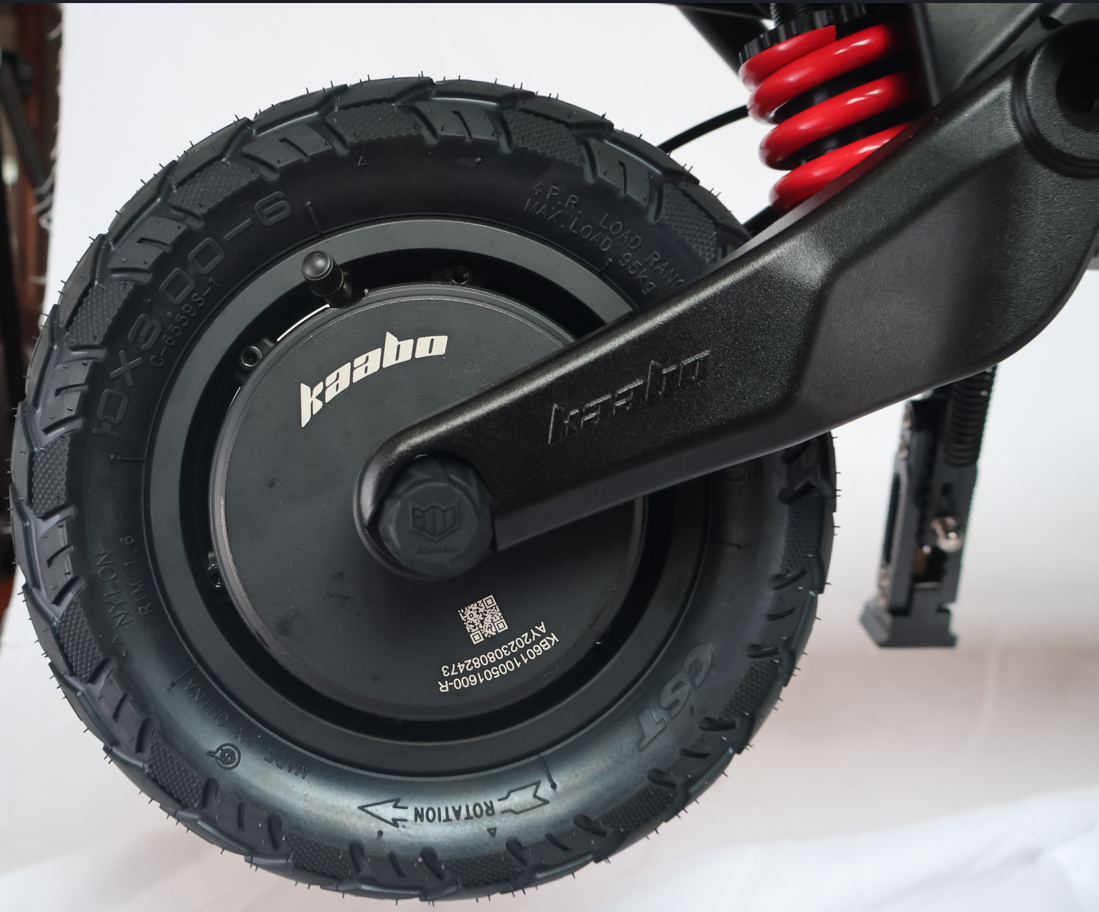 Kaabo Wolf Warrior X Max 44 MPH Dual Motor Adult Electric Scooter | 4000W Peak | 56 Mile Long Range Dual Stem NFC Key Lock E-Scooter