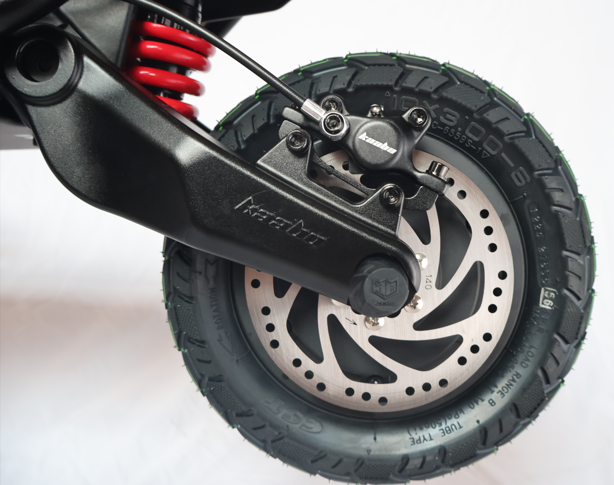 Kaabo Wolf Warrior X Max 44 MPH Dual Motor Adult Electric Scooter | 4000W Peak | 56 Mile Long Range Dual Stem NFC Key Lock E-Scooter