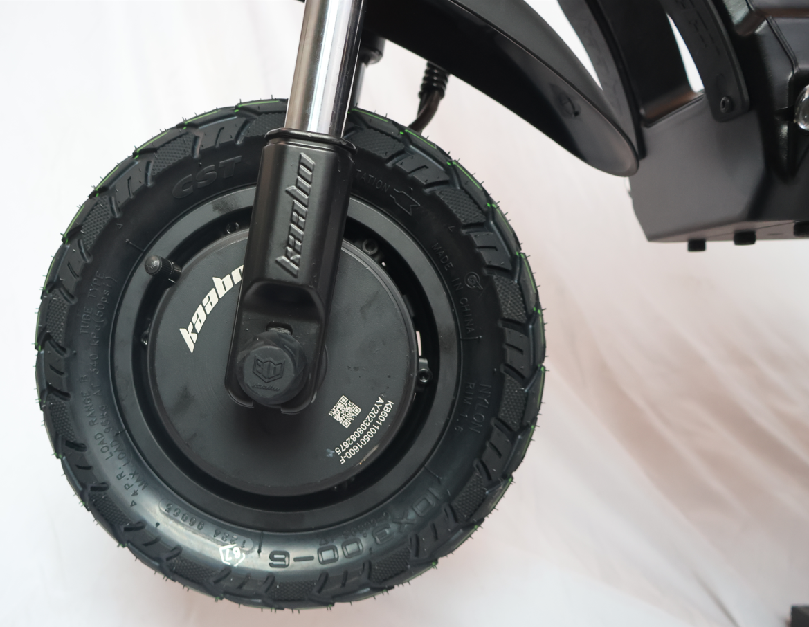 Kaabo Wolf Warrior X Max 44 MPH Dual Motor Adult Electric Scooter | 4000W Peak | 56 Mile Long Range Dual Stem NFC Key Lock E-Scooter