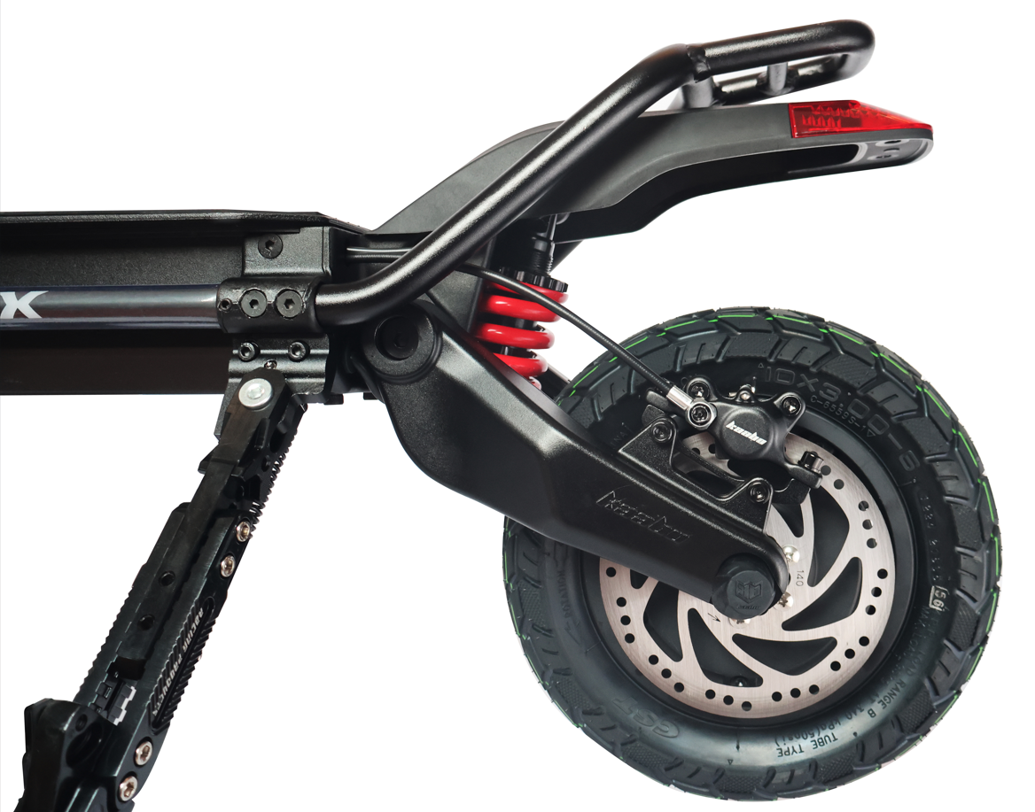 Kaabo Wolf Warrior X Max 44 MPH Dual Motor Adult Electric Scooter | 4000W Peak | 56 Mile Long Range Dual Stem NFC Key Lock E-Scooter