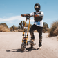 Kaabo Wolf Warrior X Max 44 MPH Dual Motor Adult Electric Scooter | 4000W Peak | 56 Mile Long Range Dual Stem NFC Key Lock E-Scooter