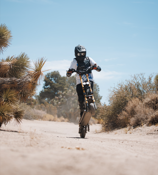 Kaabo Wolf Warrior X Max 44 MPH Dual Motor Adult Electric Scooter | 4000W Peak | 56 Mile Long Range Dual Stem NFC Key Lock E-Scooter