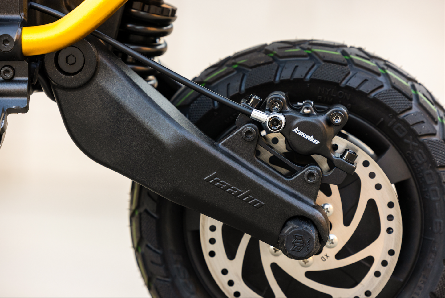 Kaabo Wolf Warrior X Max 44 MPH Dual Motor Adult Electric Scooter | 4000W Peak | 56 Mile Long Range Dual Stem NFC Key Lock E-Scooter