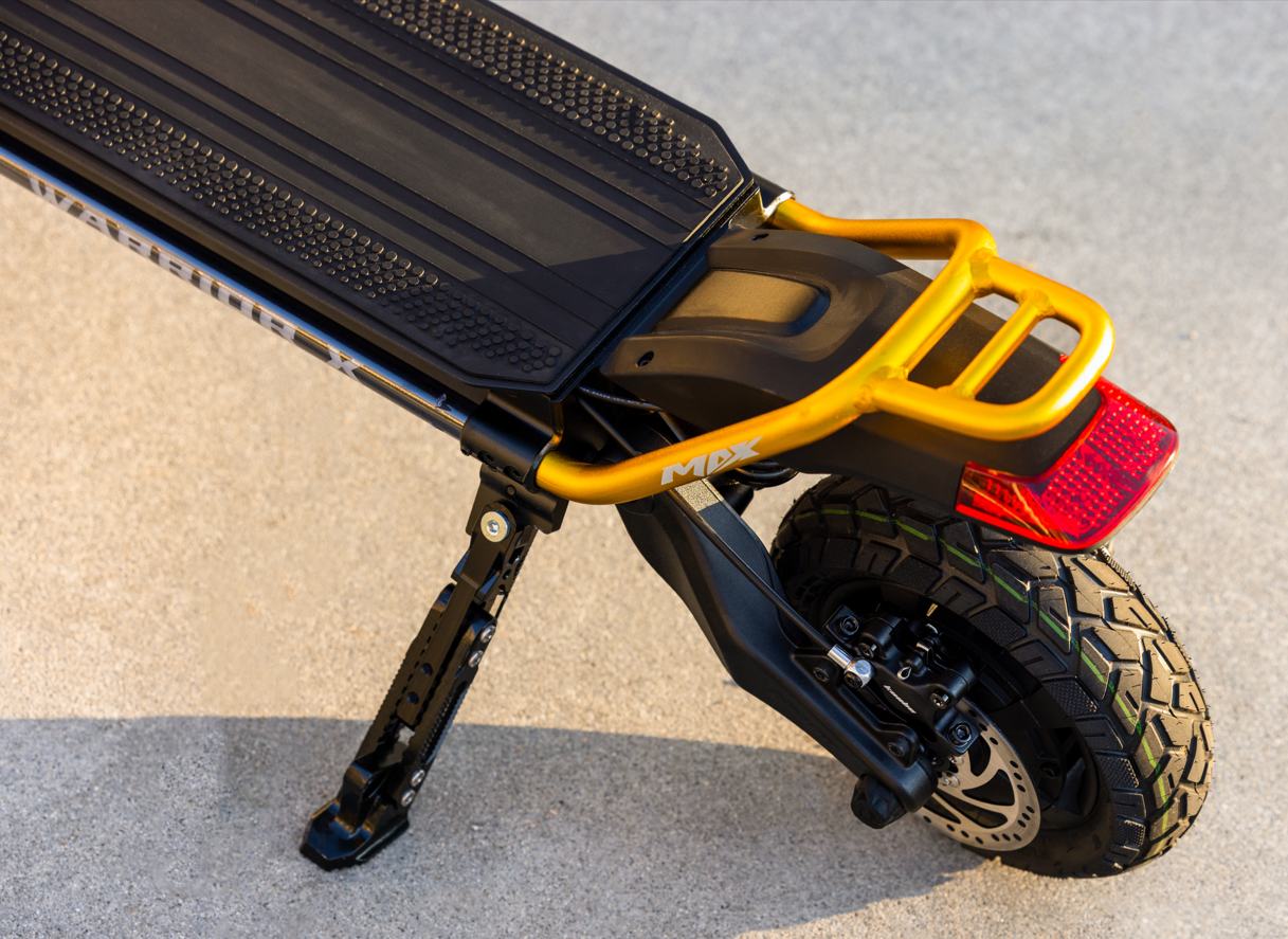 Kaabo Wolf Warrior X Max 44 MPH Dual Motor Adult Electric Scooter | 4000W Peak | 56 Mile Long Range Dual Stem NFC Key Lock E-Scooter