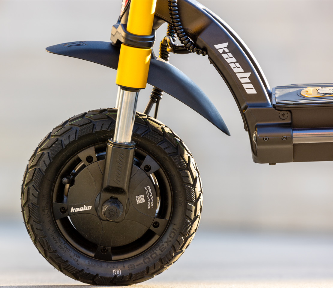 Kaabo Wolf Warrior X Max 44 MPH Dual Motor Adult Electric Scooter | 4000W Peak | 56 Mile Long Range Dual Stem NFC Key Lock E-Scooter