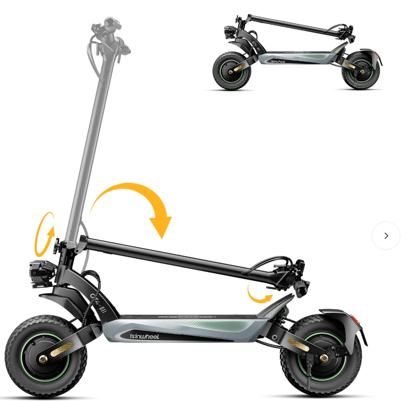 isinwheel GT4 72 km/h Dual Motor Off Road Electric Scooter | 2400W | 80 km Long Range | Folding E-Scooter