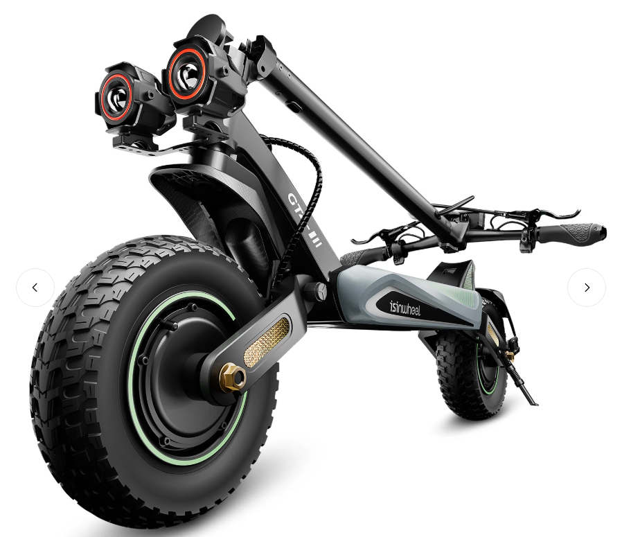 isinwheel GT4 72 km/h Dual Motor Off Road Electric Scooter | 2400W | 80 km Long Range | Folding E-Scooter