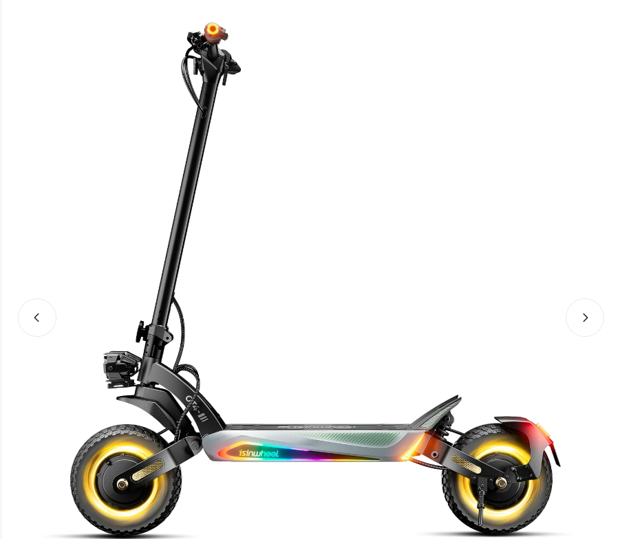isinwheel GT4 72 km/h Dual Motor Off Road Electric Scooter | 2400W | 80 km Long Range | Folding E-Scooter