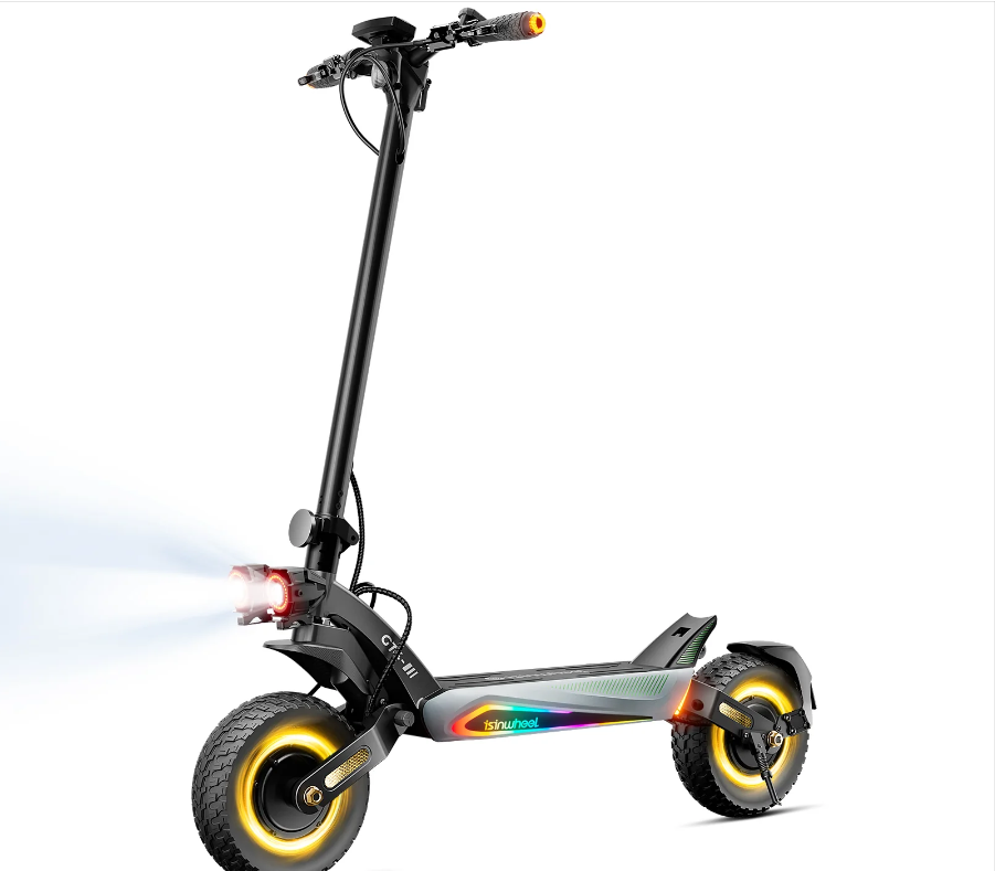 isinwheel GT4 72 km/h Dual Motor Off Road Electric Scooter | 2400W | 80 km Long Range | Folding E-Scooter