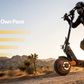 isinwheel GT1 52 km/h Dual Motor Off Road Electric Scooter | 1600W | 56 km Long Range | Folding E-Scooter
