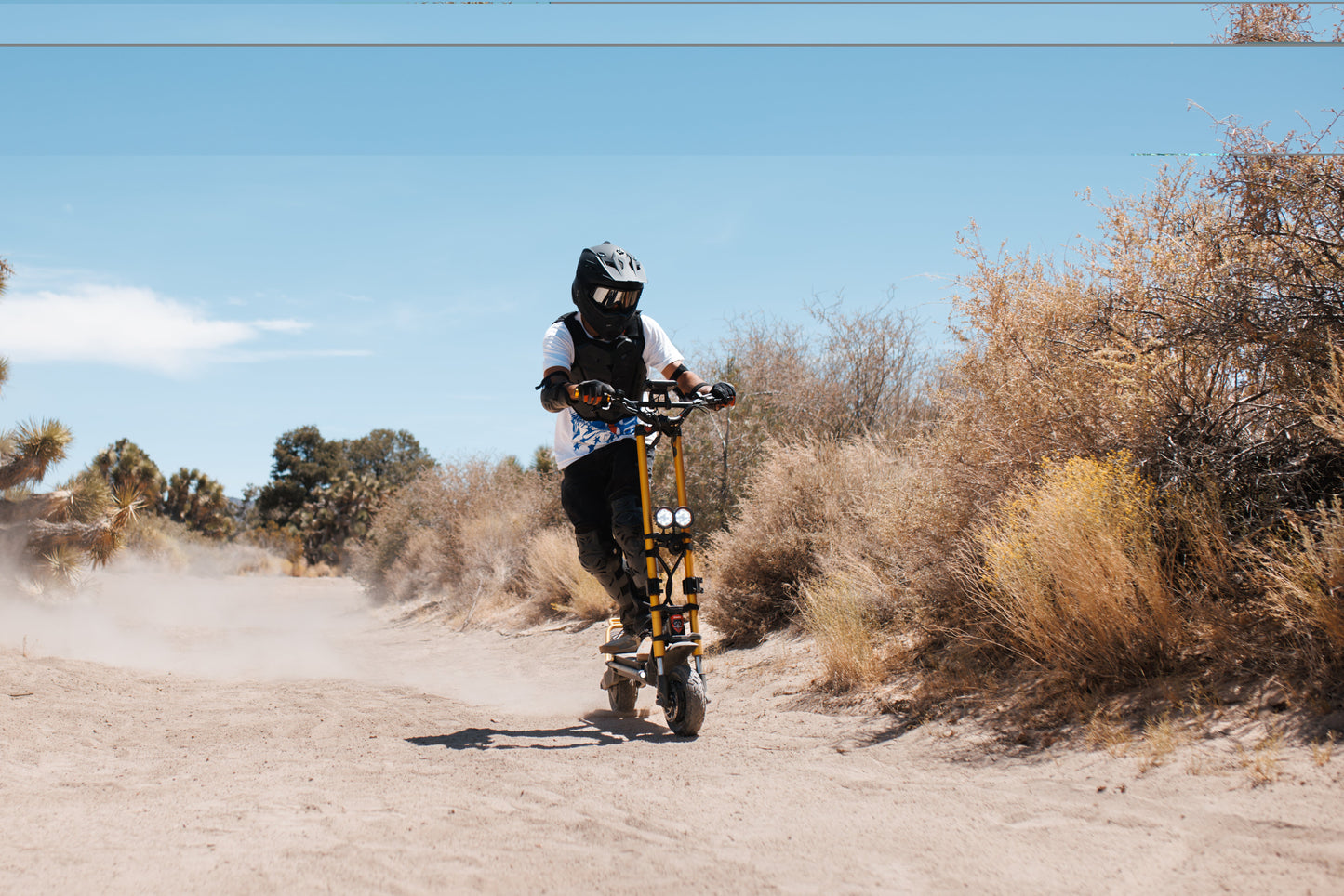 Kaabo Wolf Warrior X Max 44 MPH Dual Motor Adult Electric Scooter | 4000W Peak | 56 Mile Long Range Dual Stem NFC Key Lock E-Scooter