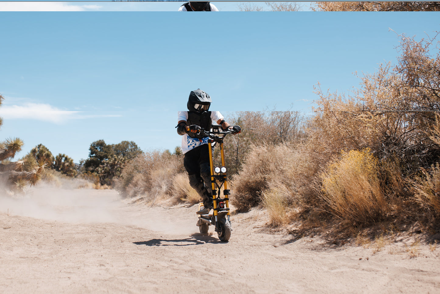 Kaabo Wolf Warrior X Max 44 MPH Dual Motor Adult Electric Scooter | 4000W Peak | 56 Mile Long Range Dual Stem NFC Key Lock E-Scooter