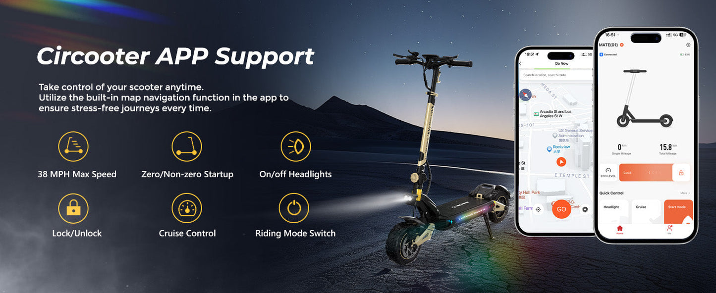 Circooter Cruiser Pro (48V) 2400w Multi-Purpose Electric Scooter